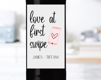 Regalo de San Valentín para prometido/Amor a primera vista/Regalo divertido de San Valentín para él/Regalo de San Valentín para novia/novio