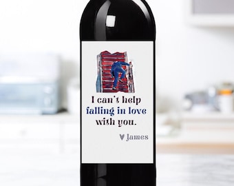 Etiqueta adhesiva para vino, idea divertida de regalo para el día de San Valentín para él, mejores amigos, dulces, regalo de aniversario para ella, broma para fan de Trump, esposa y esposo