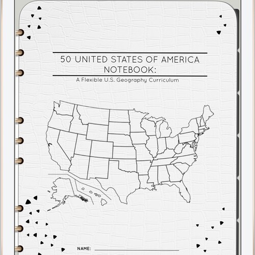 United States Geography Homeschool Curriculum Preschool Etsy