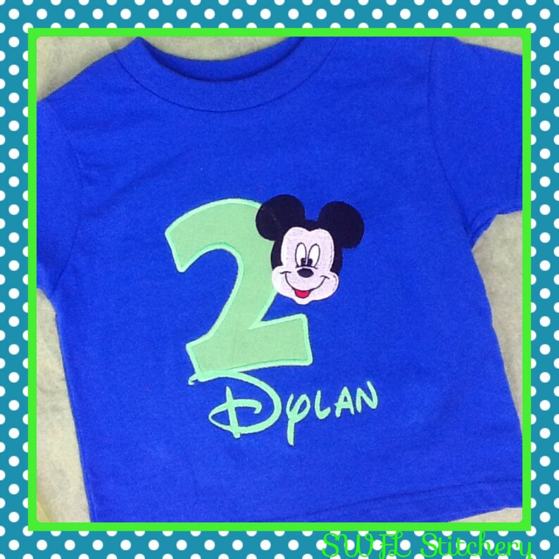 Mickey Mouse Birthday Shirt image 1