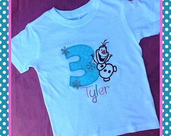 Olaf from Frozen Birthday Shirt