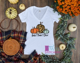 Grateful, Thankful, Blessed Ladies Shirt