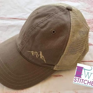 Embroidered Unisex Richardson Hat with Mountain Range