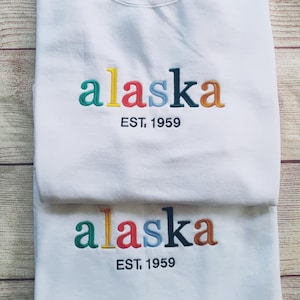 Alaska Sweatshirt Embroidered