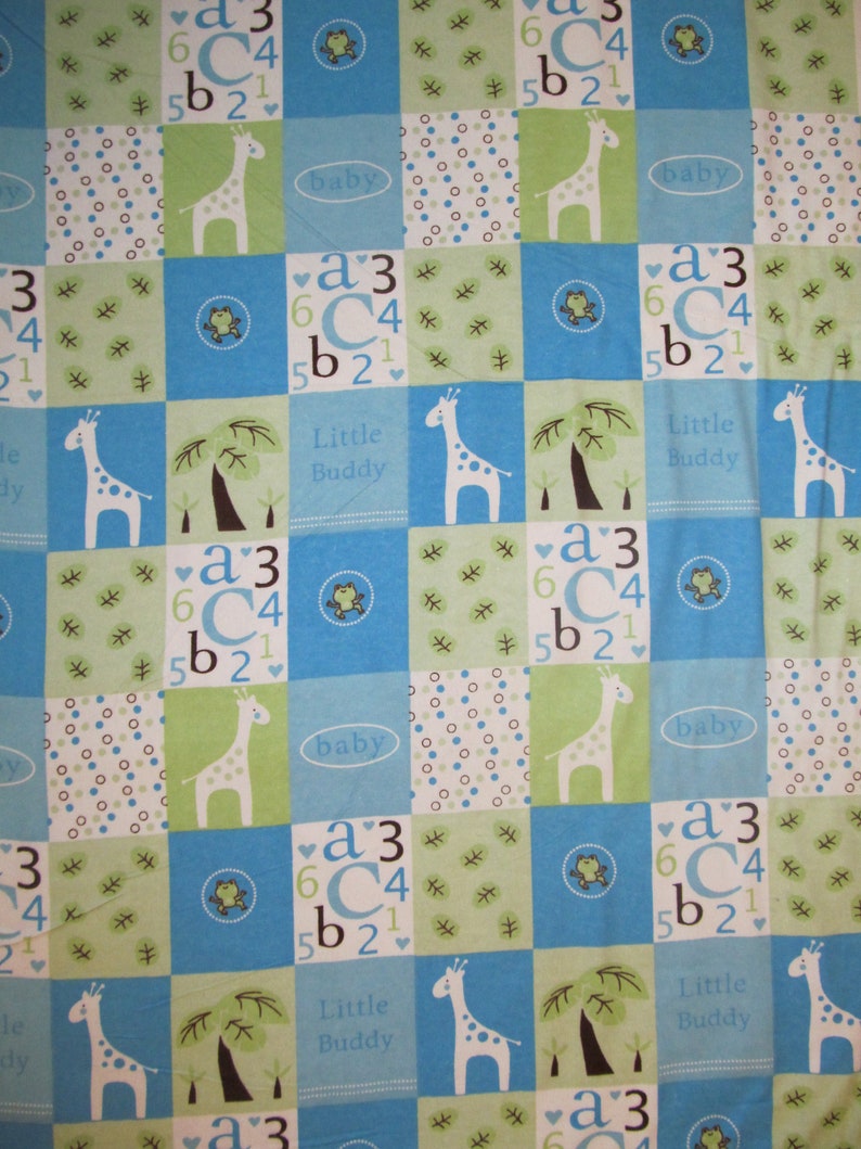 Baby Boy Flannel Fabric BTY Etsy