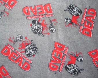 The Walking Dead Eye Heart Fleece Fabric BTY RARE VHTF