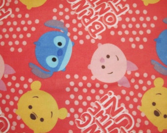 Disney Tsum Tsum Fleece Fabric BTY RARE VHTF