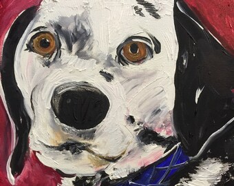 Pintura al óleo personalizada sobre lienzo de 14" x 11" - Galería envuelta