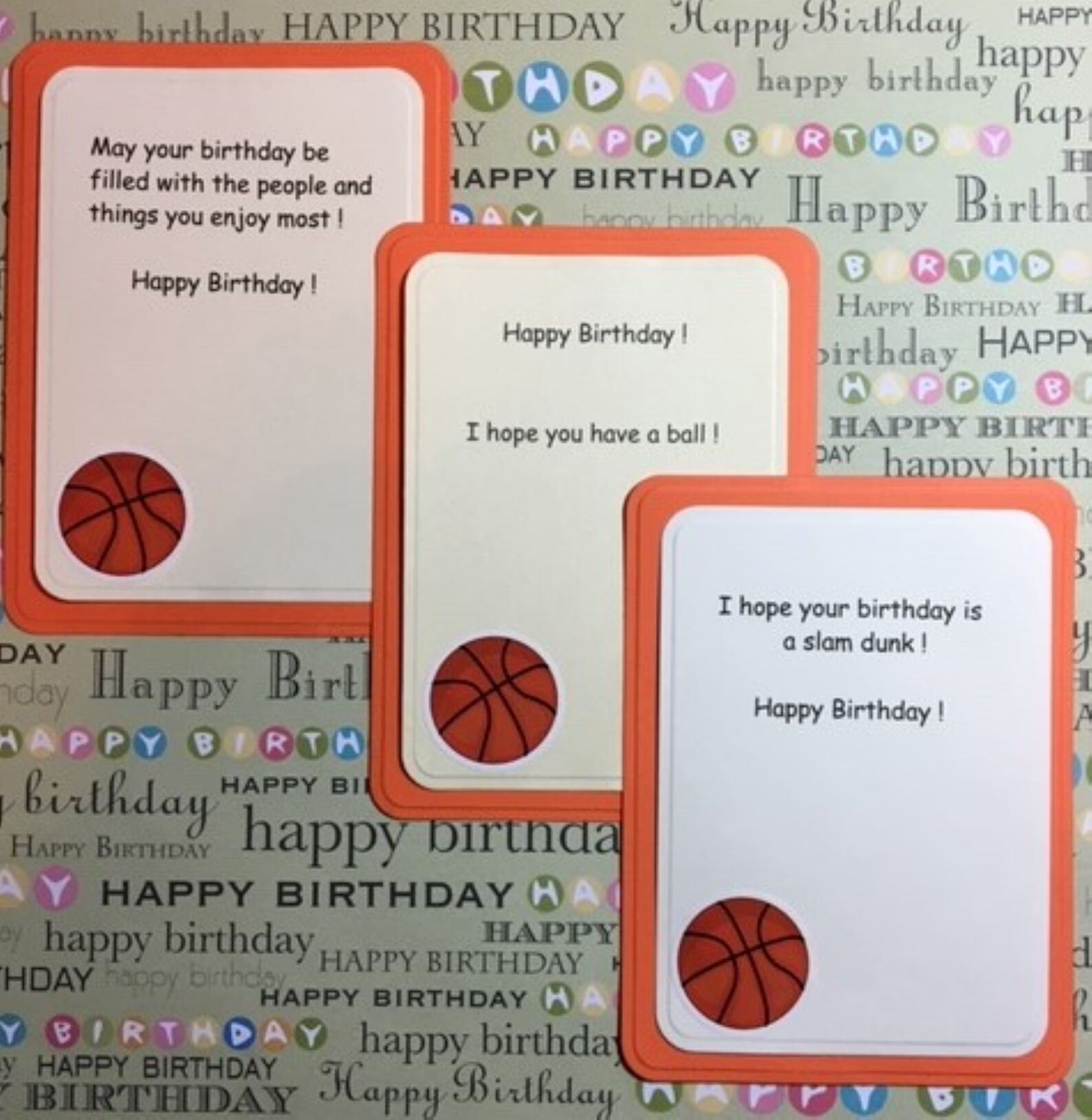 Basketball Lover Birthday Card FREE SHIPPING Etsy