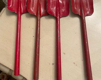 Four Vintage Metal Beach Sand Shovels