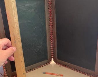 Antique Double Slate Board with Slate Stick