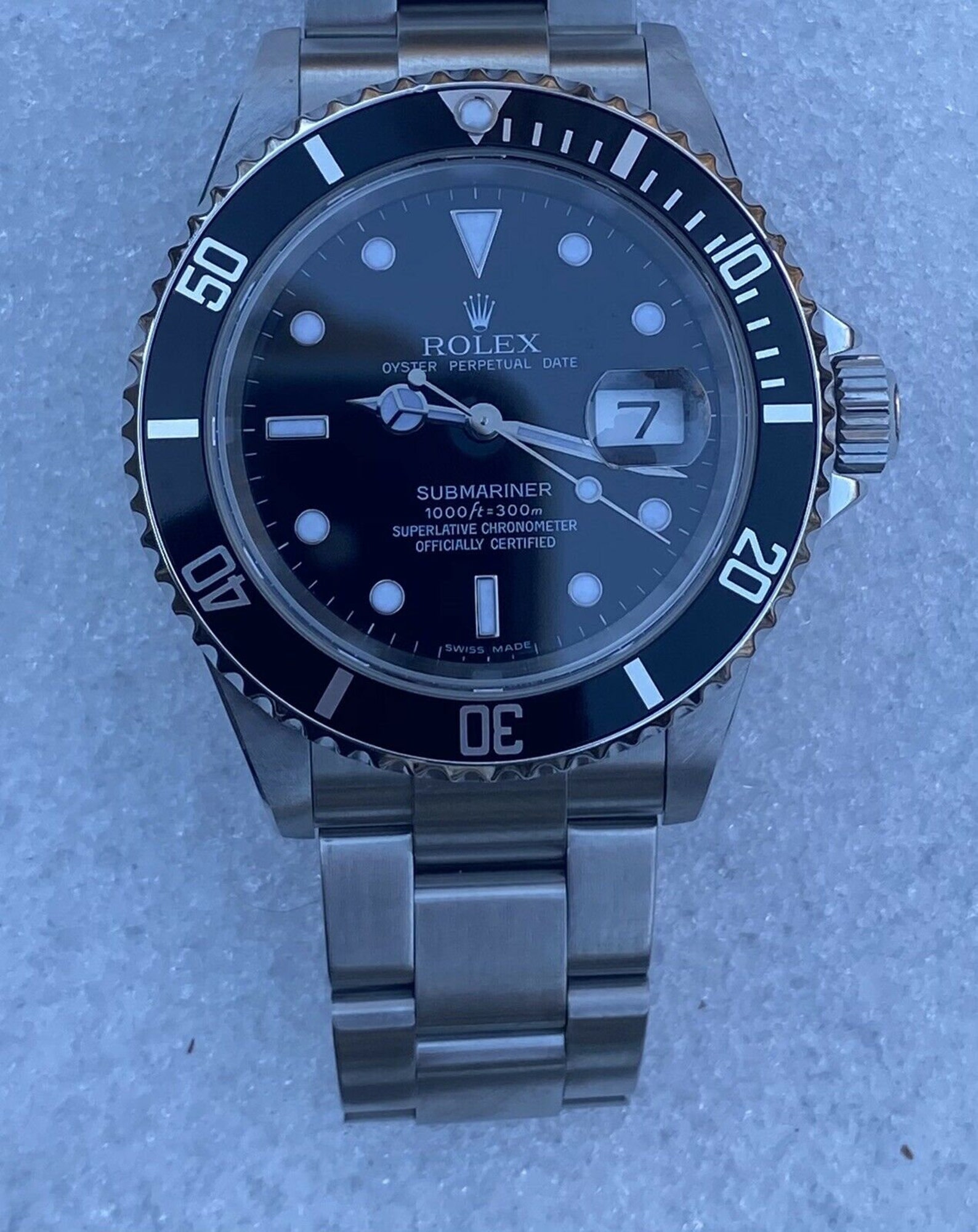 Rolex 16610 Submariner automatic swiss watch unpolished with | Etsy