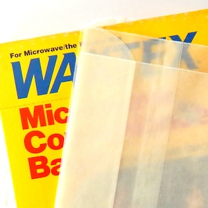 Vintage Wax Paper Bags & Paper Box. Glassine Bags. Paper Ephemera 