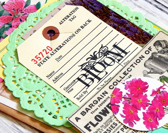 Vintage Flower Ephemera Pack. Vintage Flowers. Journal Ephemera. Junk