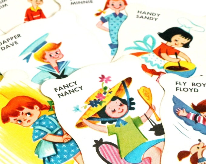 Vintage Old Maid Game Cards. Vintage Card Games. Paper Ephemera. Junk ...