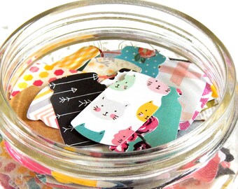 Mini Mason Jar Punches. Paper Jars. Embellishment. Scrapbook Confetti. Planner Accessories. Journal Ephemera. Scrapbook Supply. Junk Journal