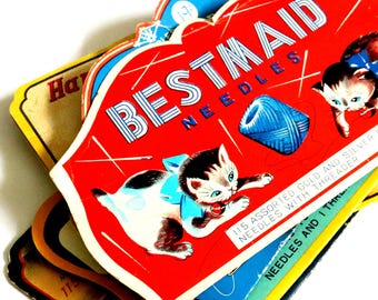 Vintage Sewing Needle Books Ephemera - Your Choice - Sewing Susan, Bestmaid, Happy Home, Lady Prim
