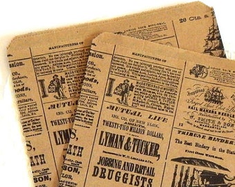 Newsprint Kraft Brown Paper Bags. Paper Bags. Merchandise Bags. Favor Bags. Brown Paper Bags. Flat Paper Bags. Junk Journal Paper.
