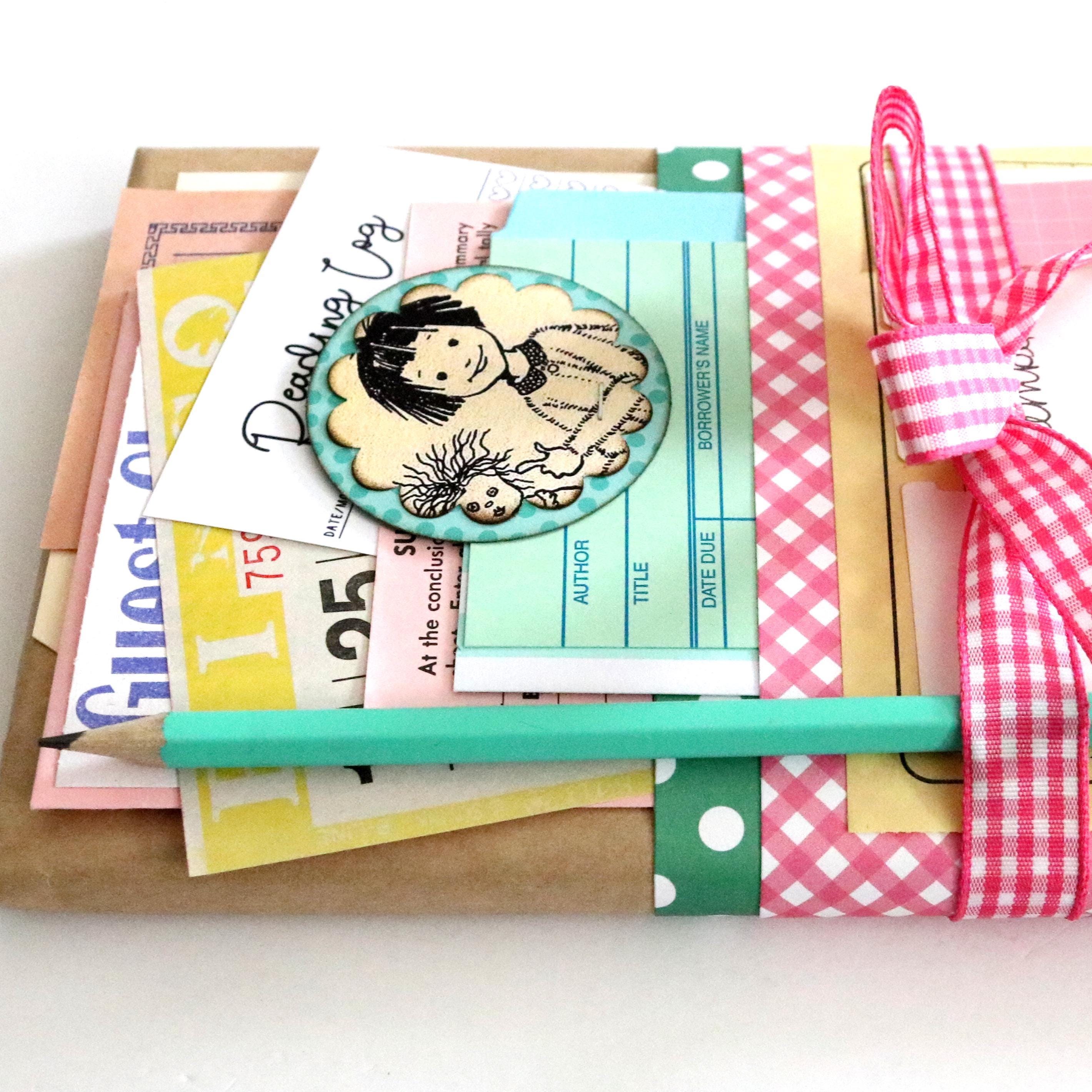 Vintage Blind Date With A Book. Mystery Book. Vintage Ephemera. Junk Journal Supplies. Book Journal. Vintage Children's Book. Ephemera Pack.
