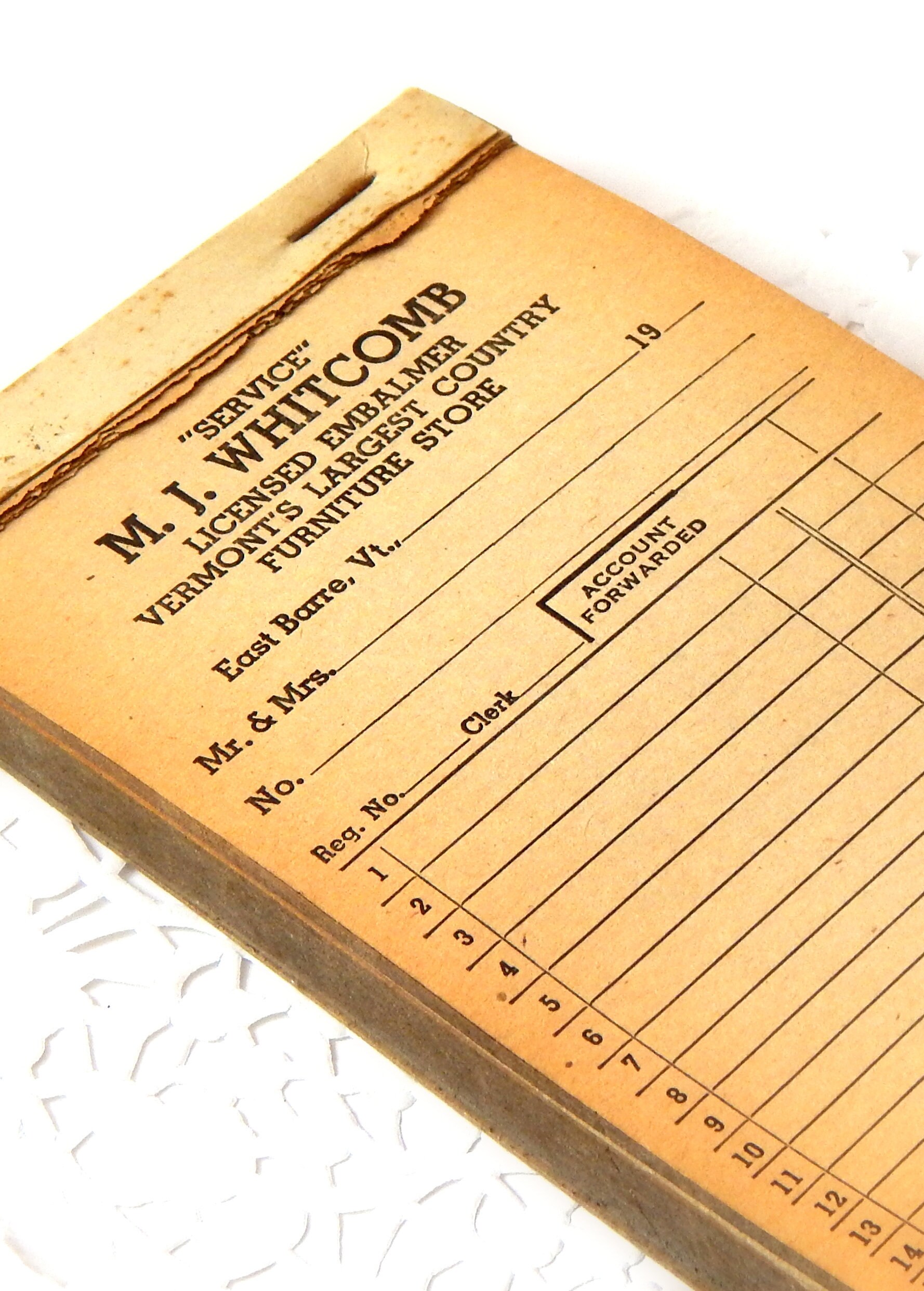 vintage receipts vintage ephemera vintage paper paper etsy
