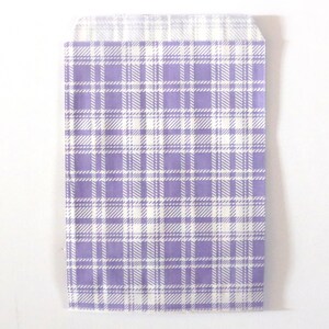 Pastel Plaid Paper Bags. In your package you will receive (10) bags in your choice of color.