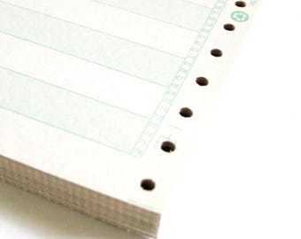 Vintage Lined Ledger Computer Paper for Junk Journals, Scrapbooking
