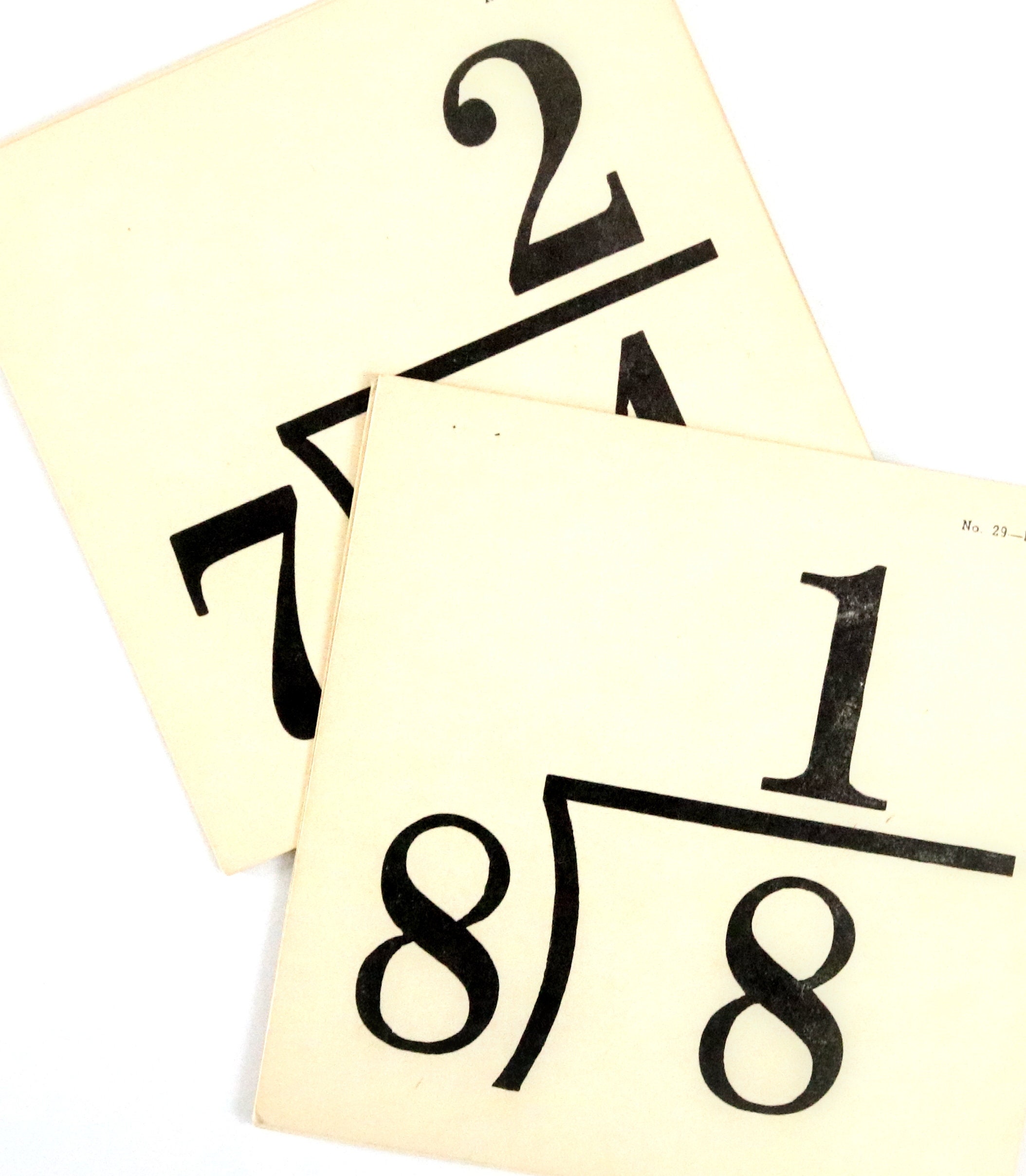 Vintage Division Flash Cards. Junk Journal Supply. Journal Etsy