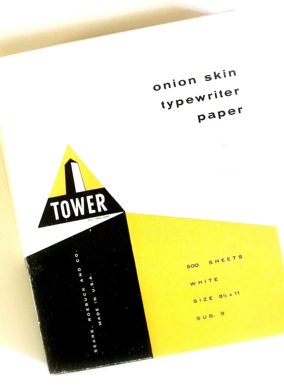 Vintage Typewriter Paper. Typing Paper. Onion Skin Paper. Junk