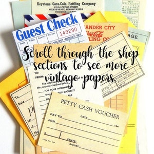 Scroll through the photos above to see more vintage ephemera for sale in my shop.