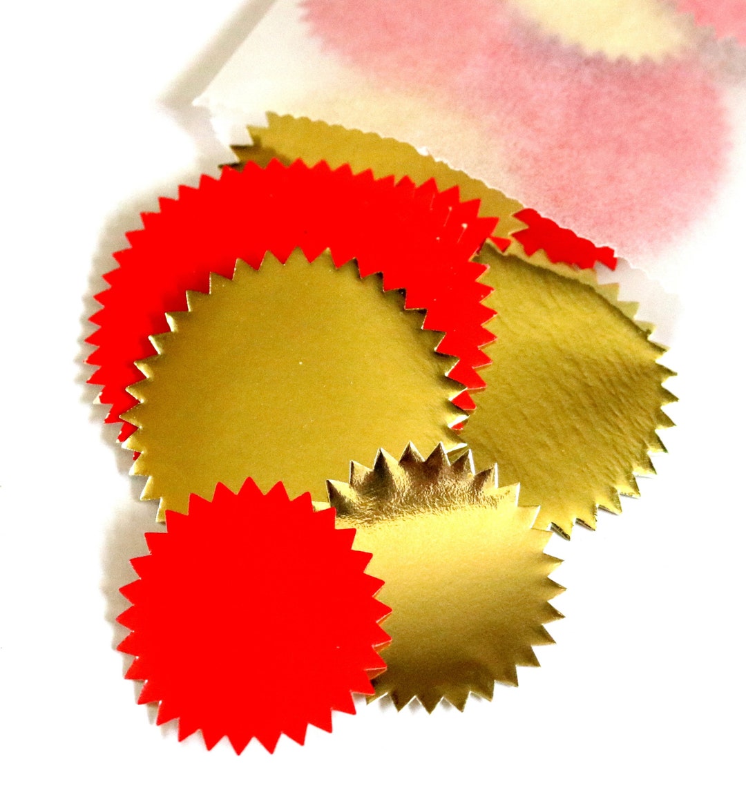 Vintage Dennison Notarial Seals. Gold Foil Seals. Sticker Etsy