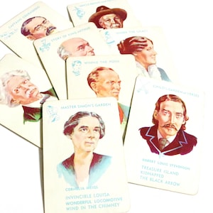 Vintage French Flash Cards: Ephemera, Junk Journal Paper image 9