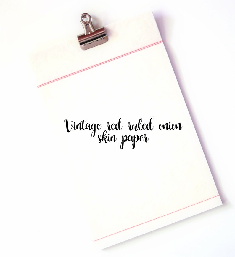 Vintage Onion Skin Typewriter Paper. Tracing Paper. Parchment Etsy