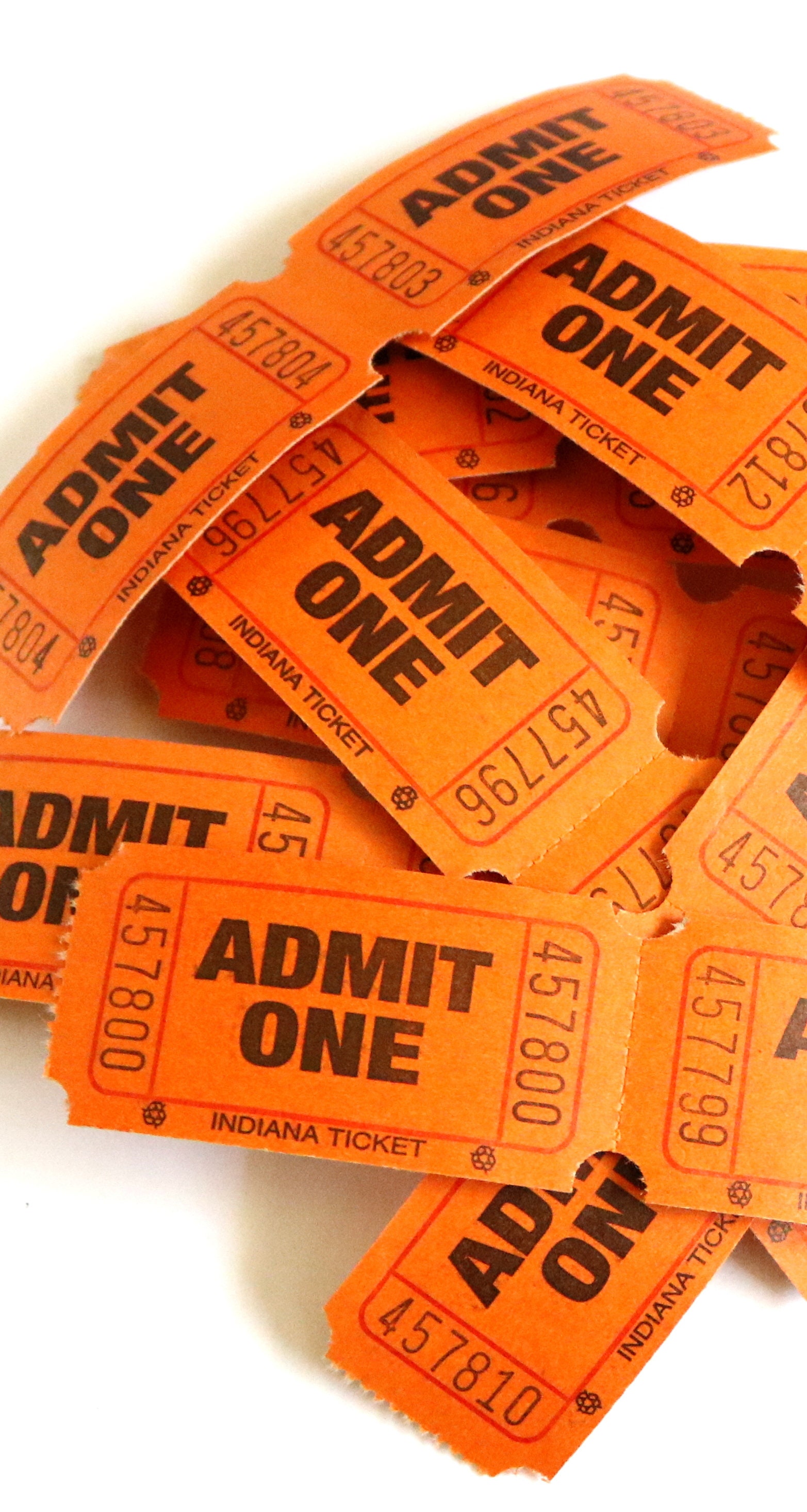 Vintage Orange Tickets. Paper Tickets. Raffle Tickets. Journal Etsy