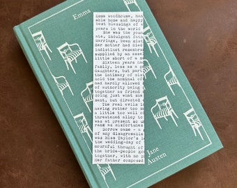 Emma Bookmark Typed on Typewriter - Jane Austen