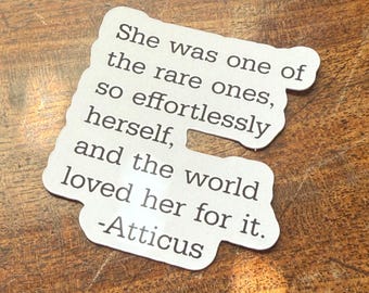 Atticus Quote Sticker | Typewriter Font