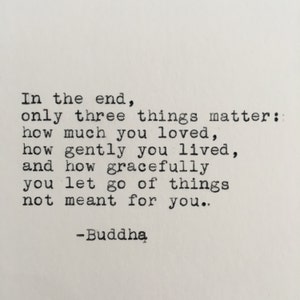Citazione del Buddha digitata sulla macchina da scrivere / 4x6