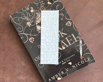 The Book of Azrael Bookmark Typed on Typewriter - Officially Licensed! - Amber V. Nicole