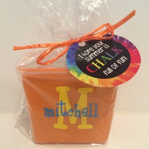 Chalk Tag for end of school, Hope Your Summer is CHALK full of fun, Instant Download 2.5&quot; circles