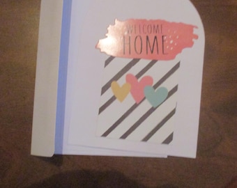 Tarjeta de bienvenida a casa