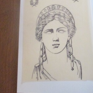 Juego de tarjetas de notas de la antigüedad griega y romana