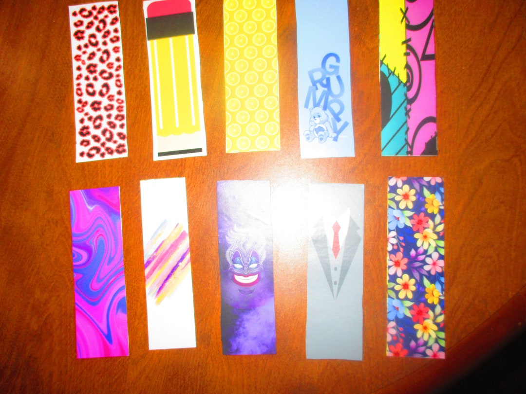 Cardboard Cardstock Bookmarks Etsy