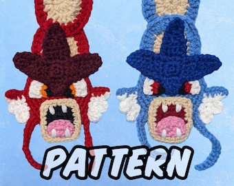 PATTERN ONLY - Crocheted Gyarados Scarf