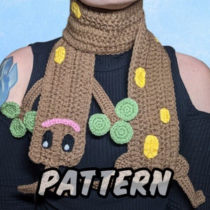 PATTERN ONLY Crocheted Sudowoodo Scarf image 1