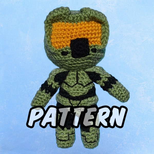 PATTERN ONLY - Crocheted Little Master Chief