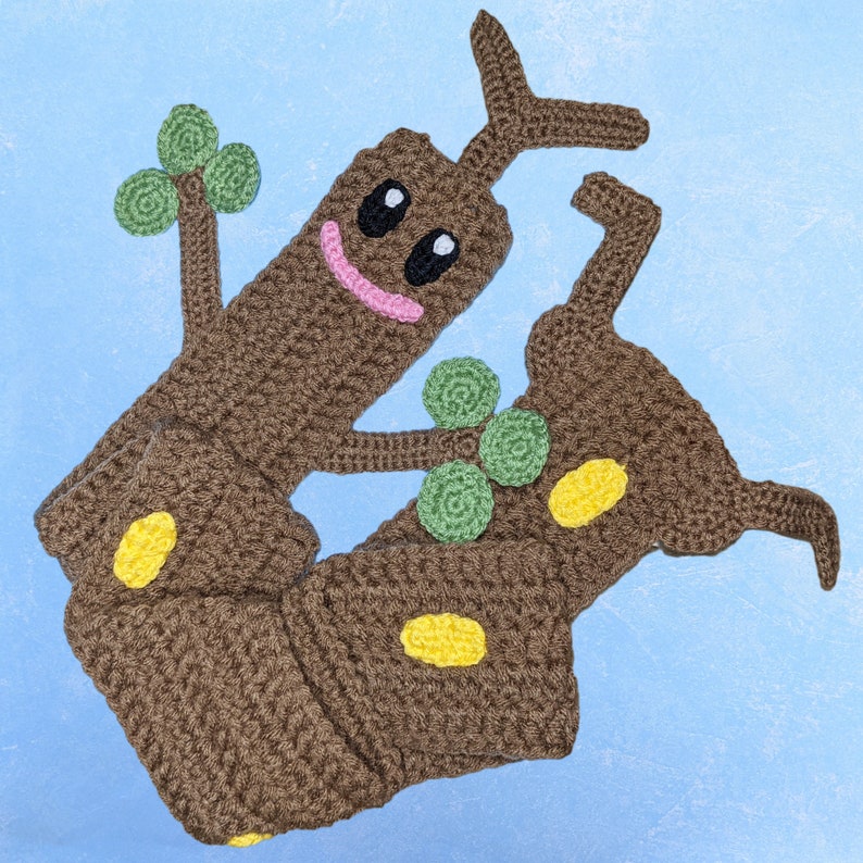 PATTERN ONLY Crocheted Sudowoodo Scarf image 2
