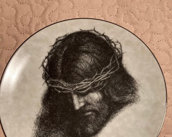 1991 Christ Collector Plate "Father Forgive Them" Luke 23:34 New Condition