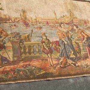 Belgium Tapestry Classic Scene Mid 20th Century Embroidery Cotton - Etsy