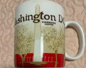 Starbucks WASHINGTON DC Collectors City Global Icon Coffee Mug Cup 2009 16 Oz