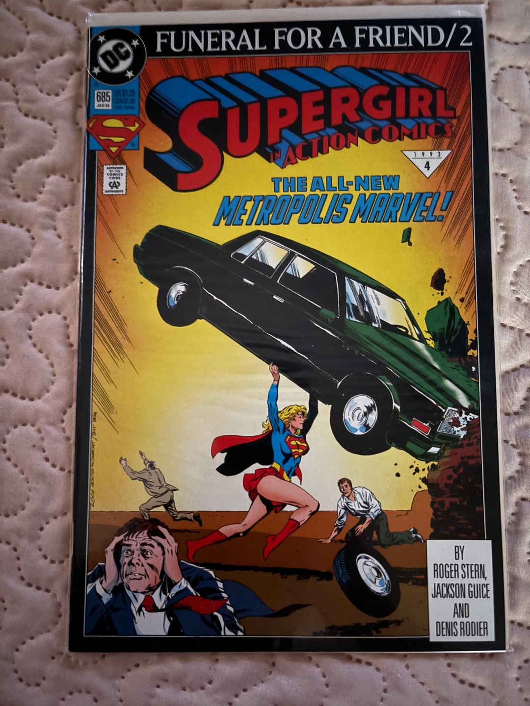 Vintage Supergirl in Action Comics 685 DC 1993 the Metropolis