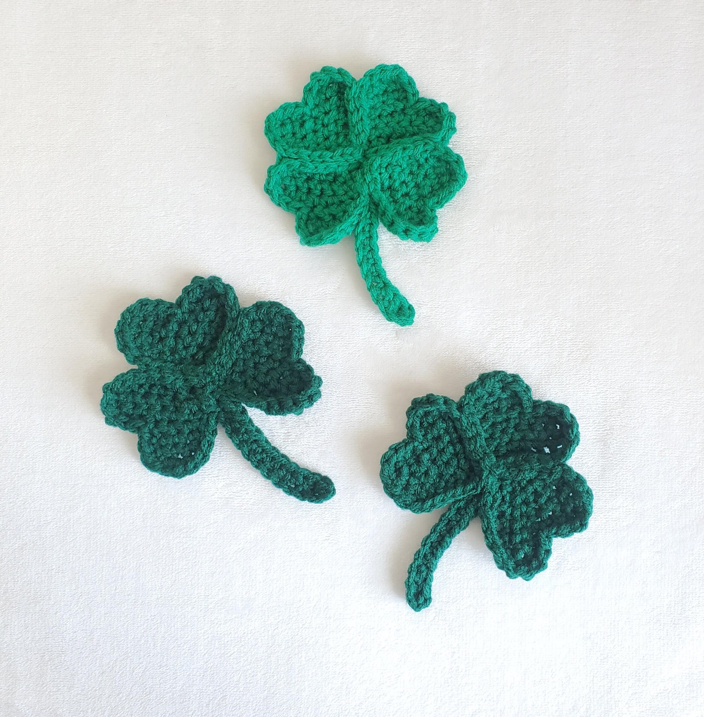 Clover Pattern, 3 or 4 Leaf, Easy Crochet Pattern, Beginner
